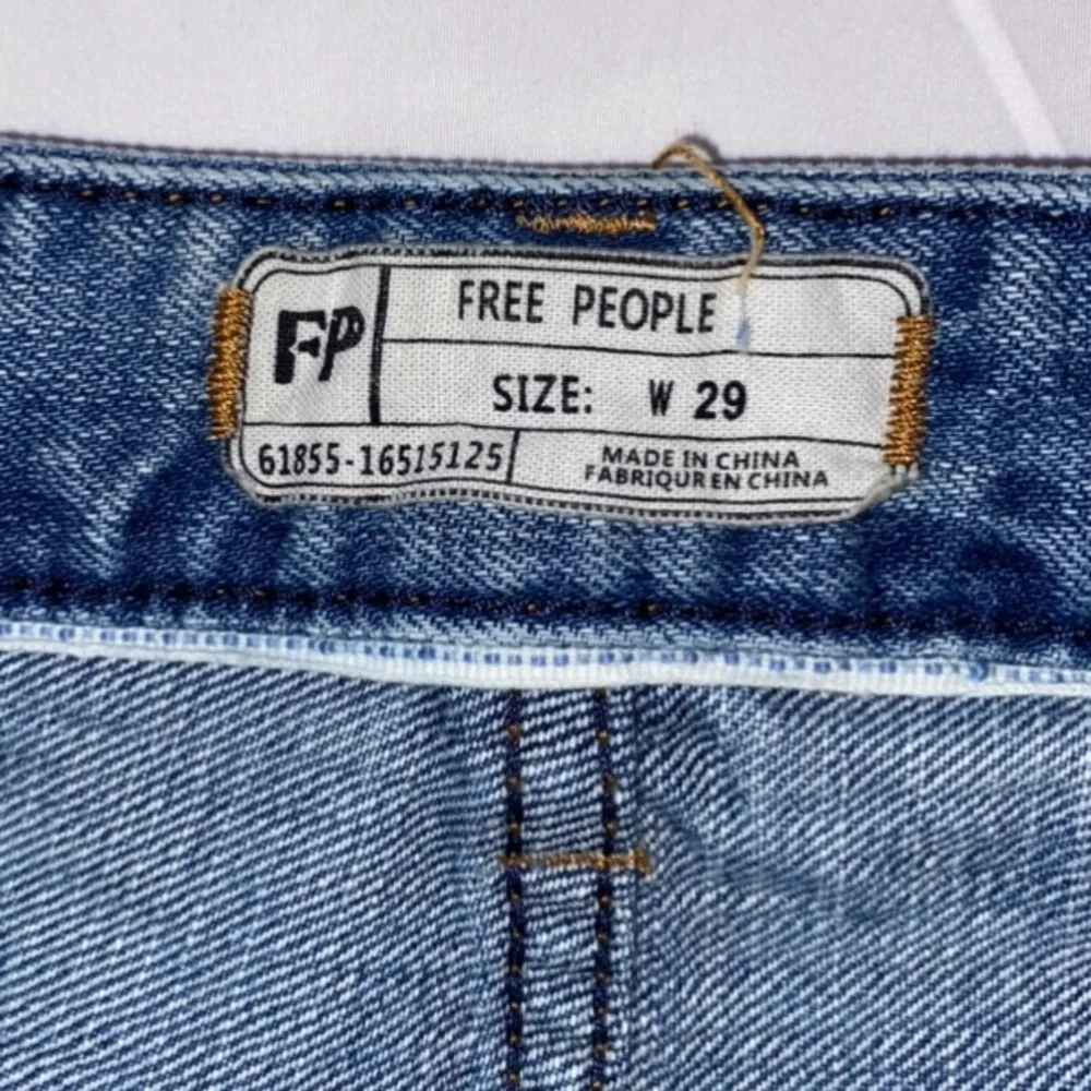 Free People Button Fly Cut-Off Jean Shorts